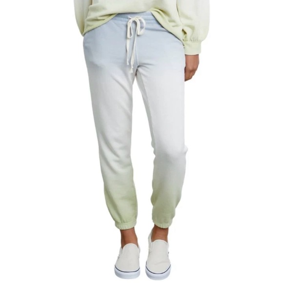 RAILS Kingston Sweatpants in Blue Mint Dip Dye with Drawstring Waist - Picture 3 of 10